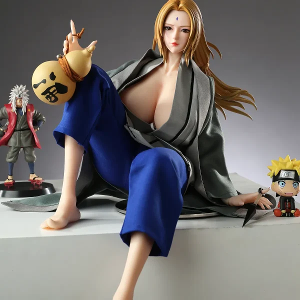 65cm Naruto Tsunade: Realistic Silicone Anime Doll with Built In Skeleton
